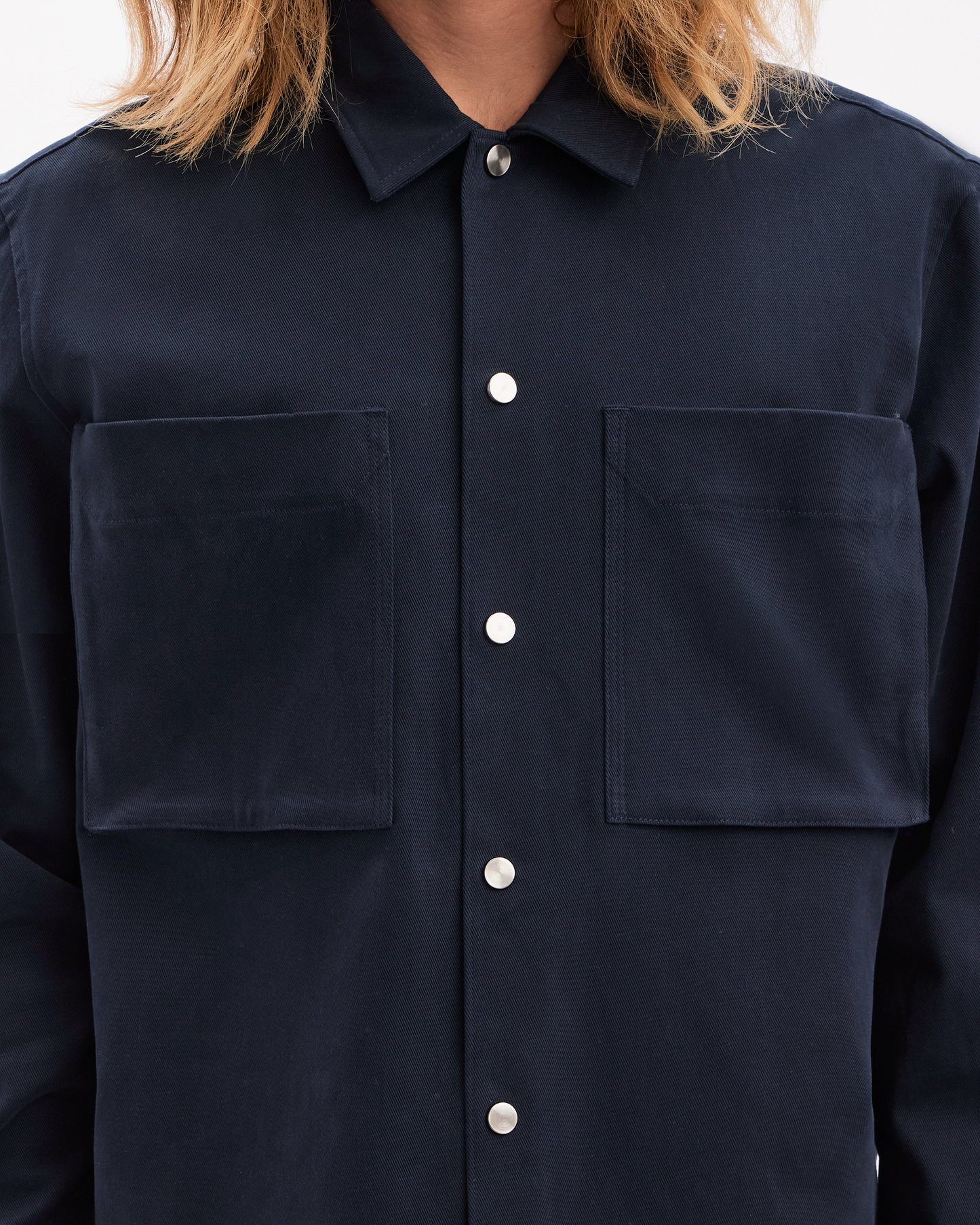 Twill Overshirt - Navy