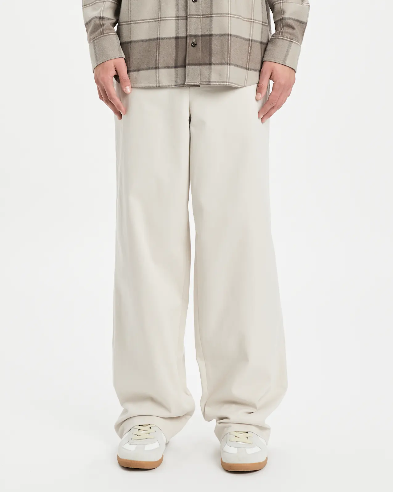 Wide Leg Chino - Ecru