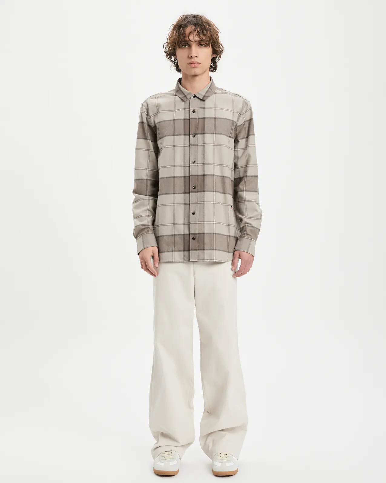 Wide Leg Chino - Ecru