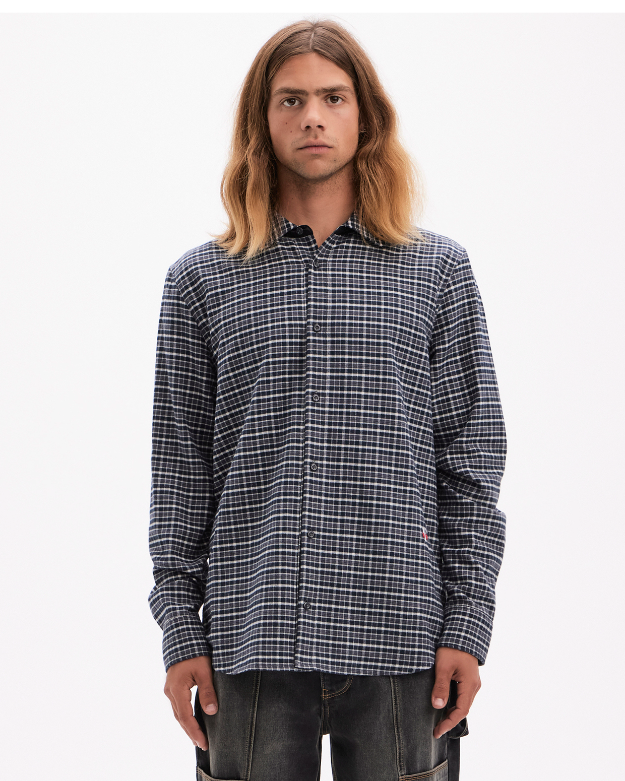 Preston Long Sleeve Plaid - Clay Coffee