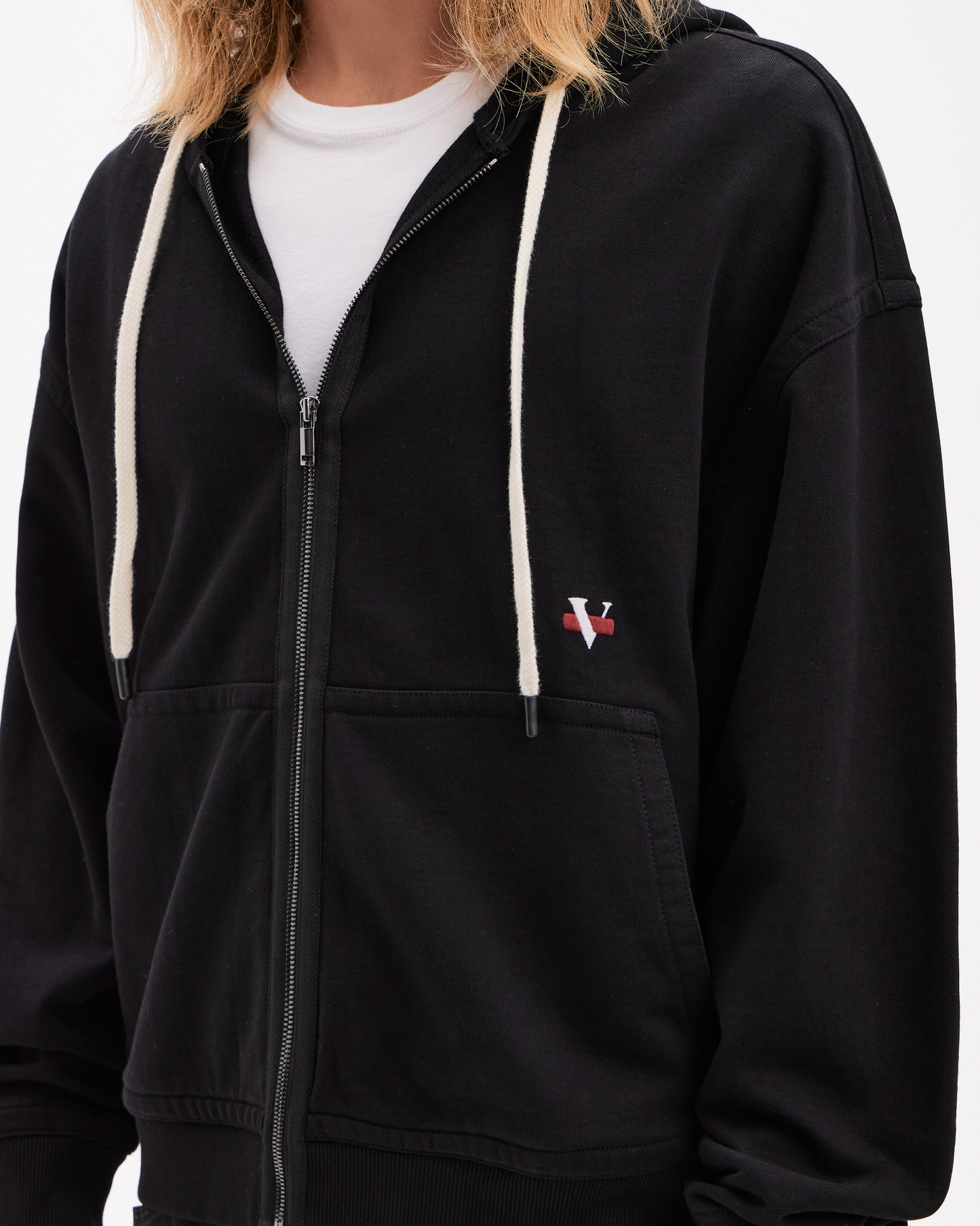 Etore Zip Up Hoodie - Black