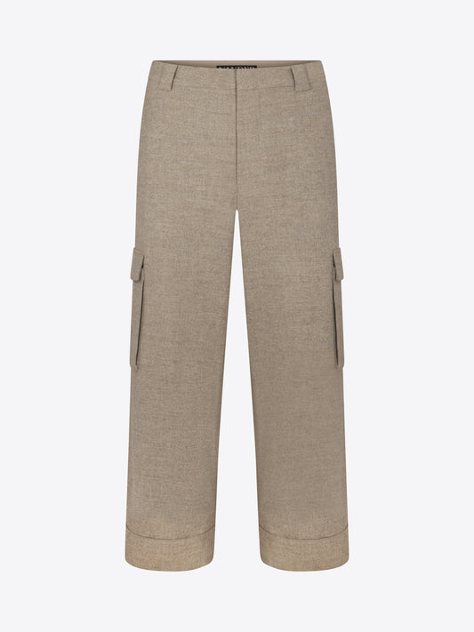 Costante Cargo Trouser - Grey Sand