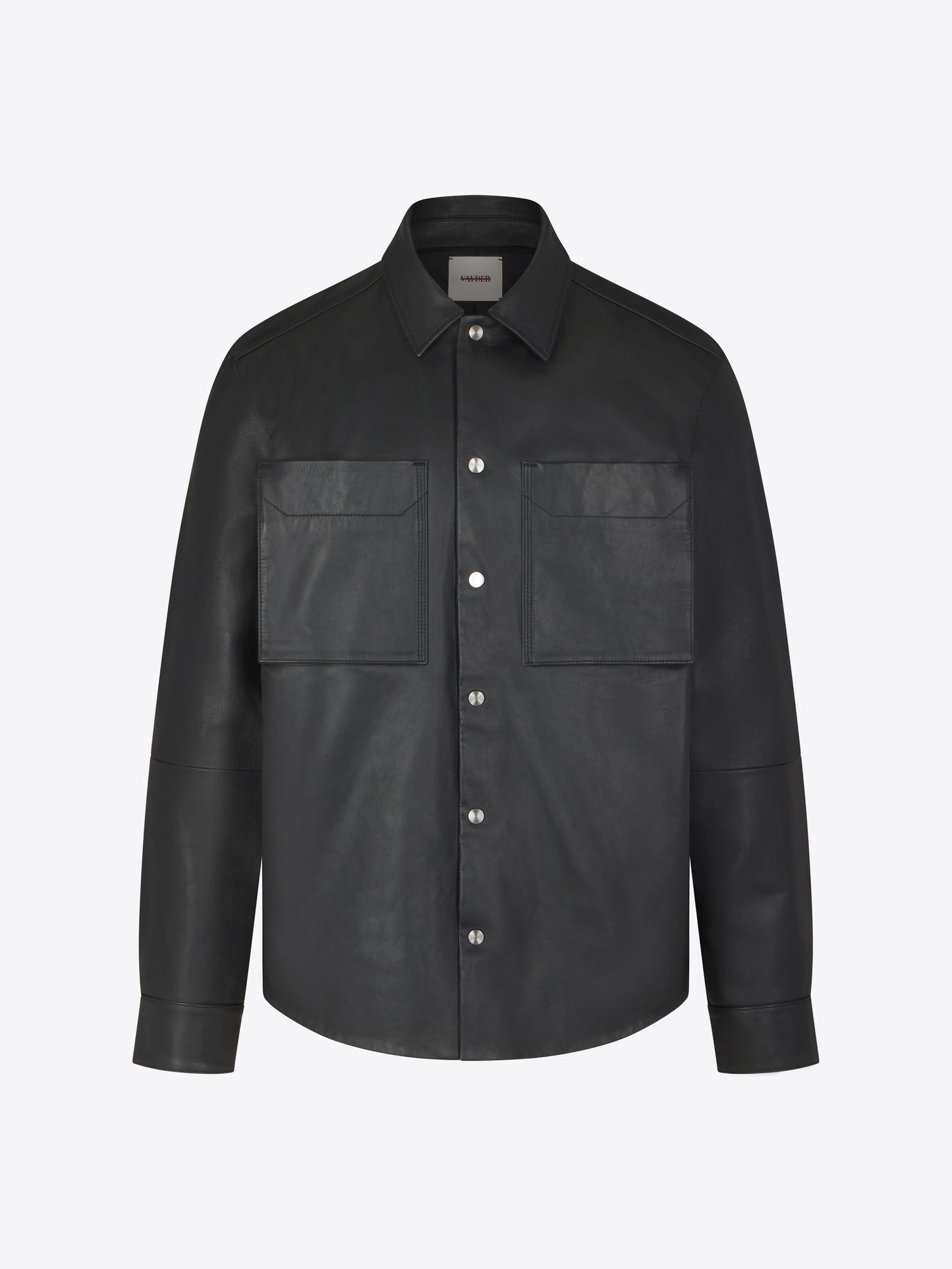 Leather Overshirt - Black