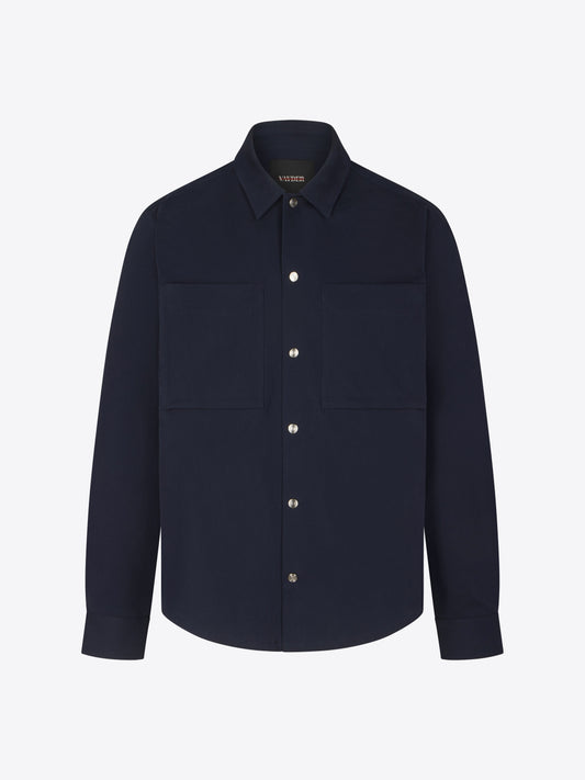 Twill Overshirt - Navy